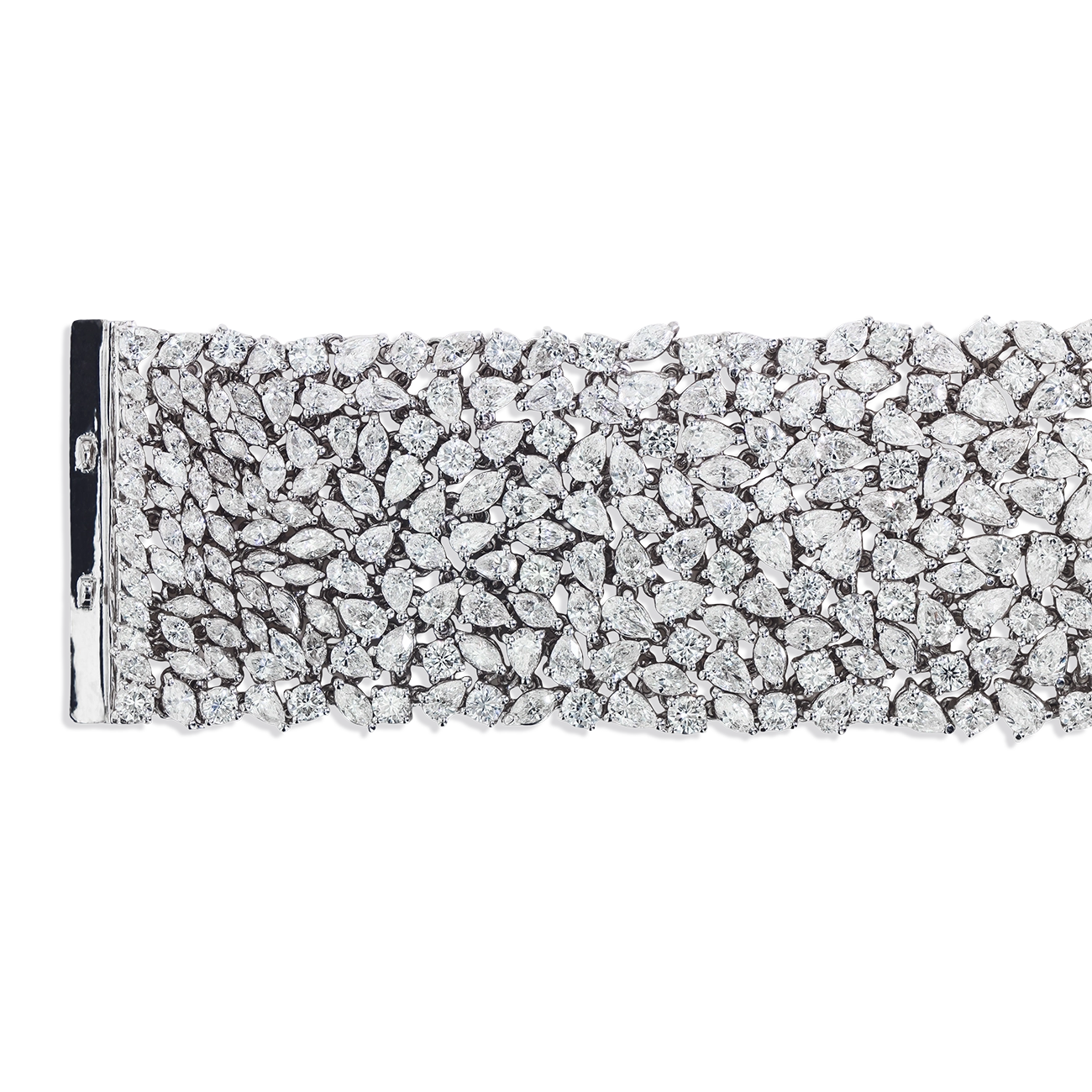 42 Carat Fancy Shaped Diamond Bracelet