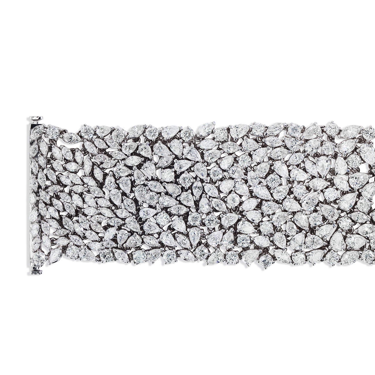 42 Carat Fancy Shaped Diamond Bracelet