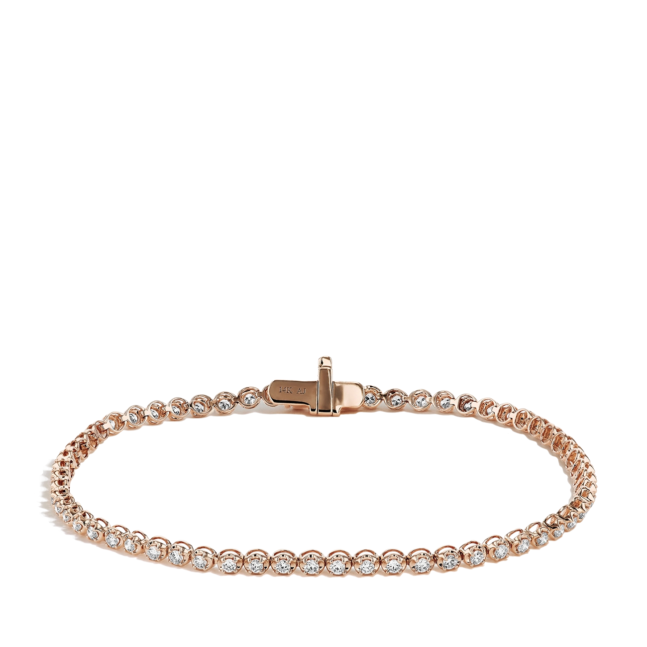 1 Carat Diamond Tennis Bracelet in 14K Rose Gold