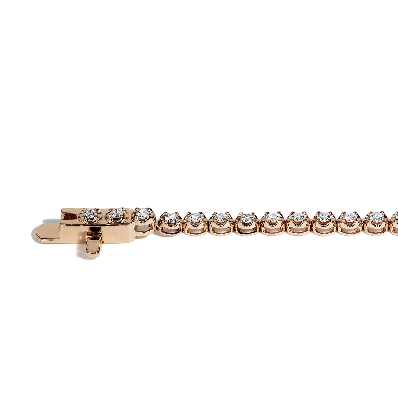 1 Carat Diamond Tennis Bracelet in 14K Rose Gold