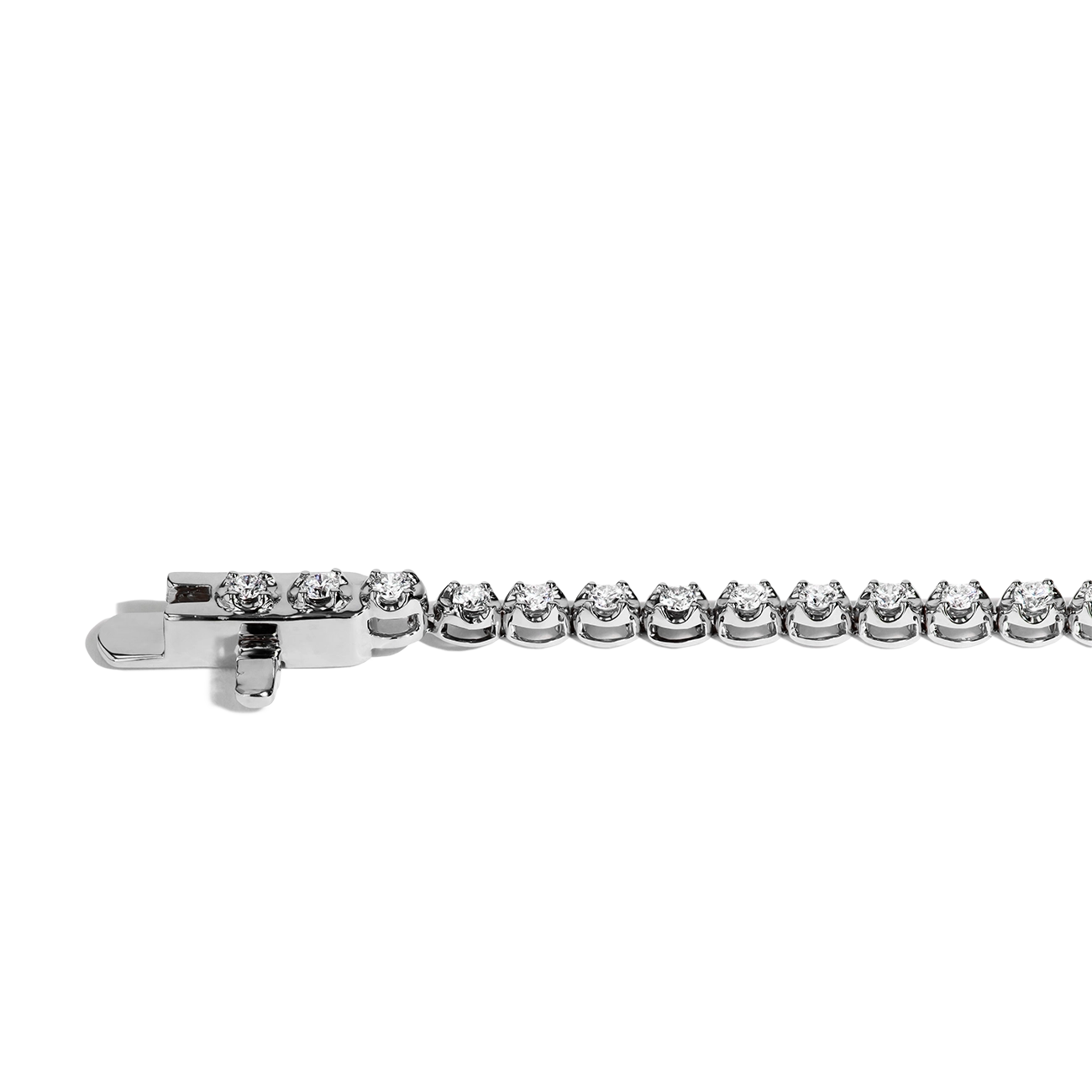 1 Carat Diamond Tennis Bracelet in 14K White Gold