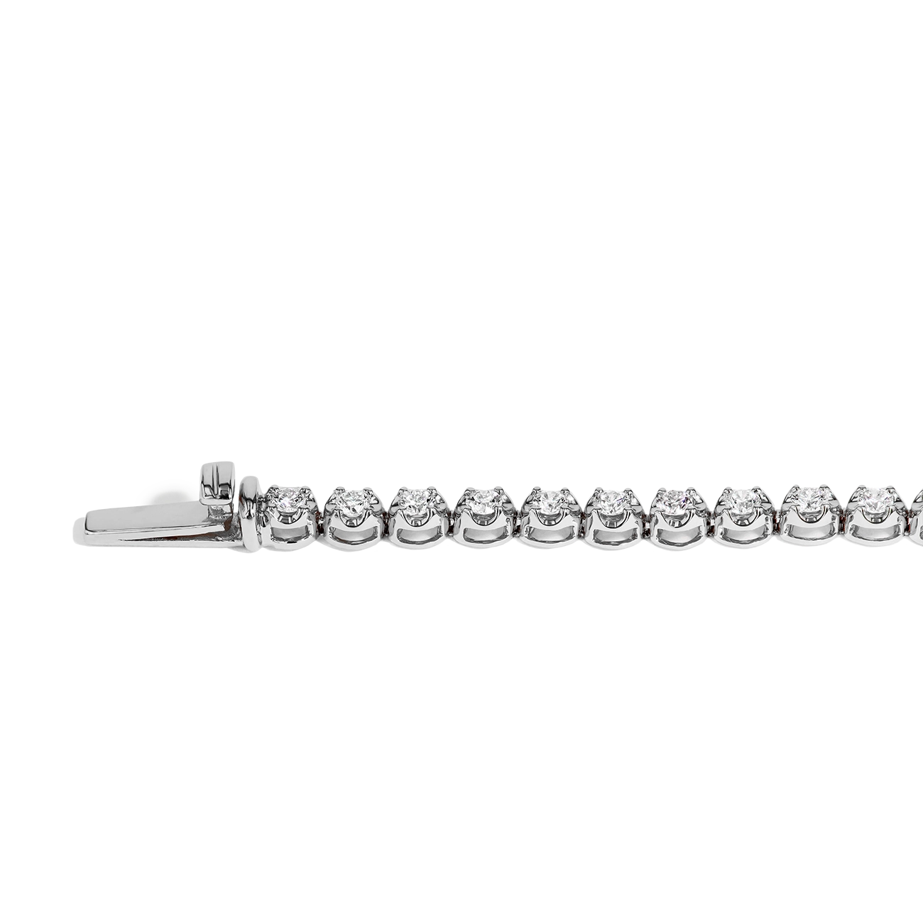 1 Carat Diamond Tennis Bracelet in 14K White Gold