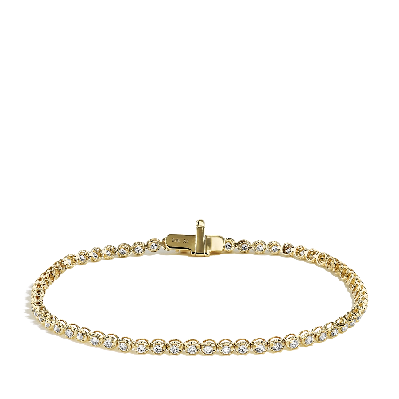 1 Carat Diamond Tennis Bracelet in 14K Yellow Gold