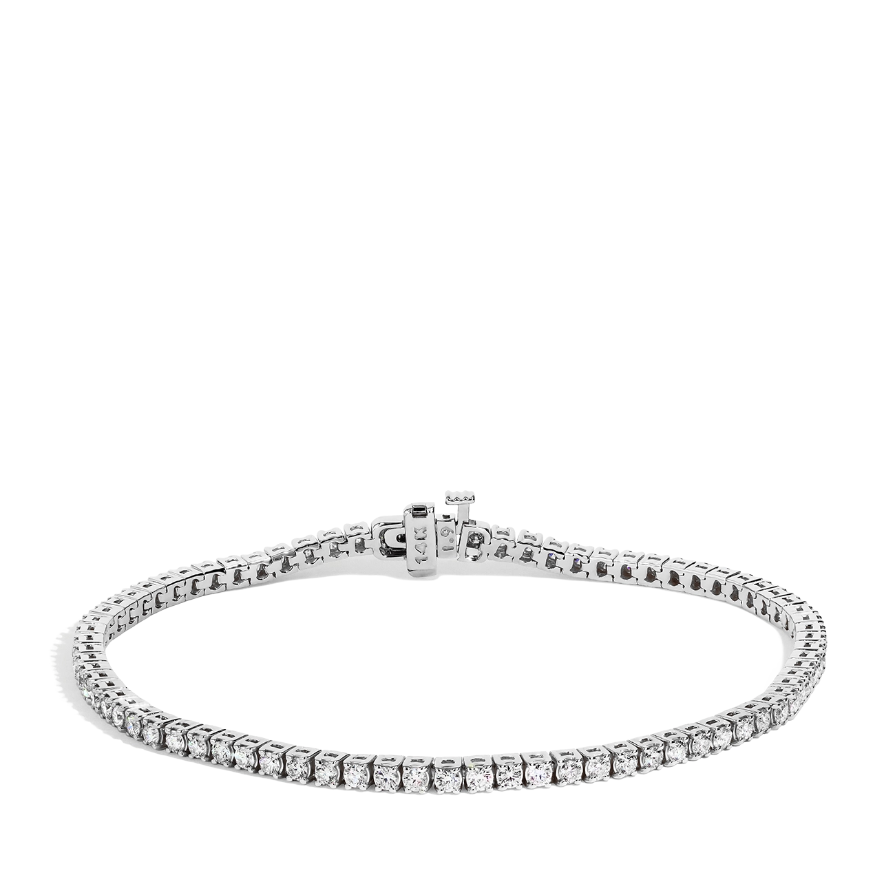 2 Carat Diamond Tennis Bracelet in 14k White Gold