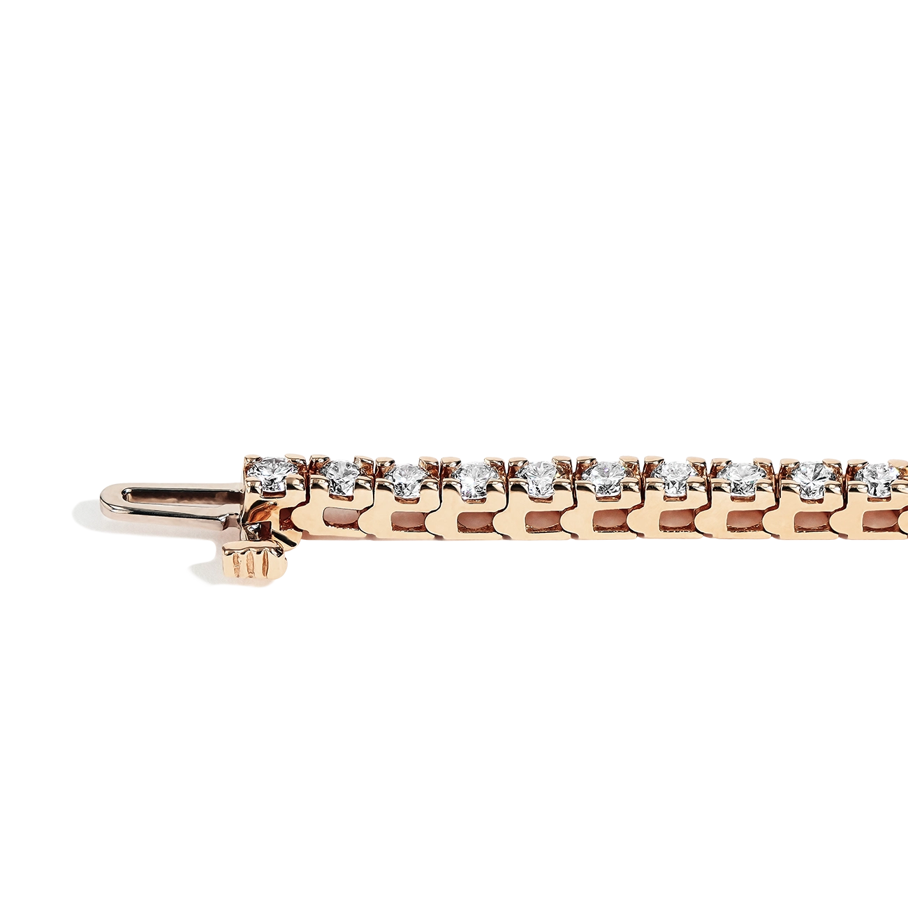 3 Carat Diamond Tennis Bracelet in 14k Rose Gold