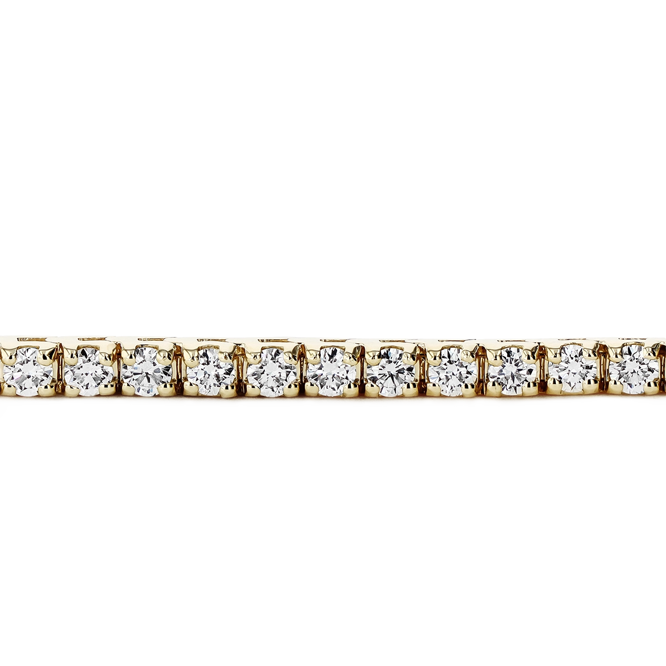 4.50 Carat Diamond Tennis Bracelet in 14k Yellow Gold