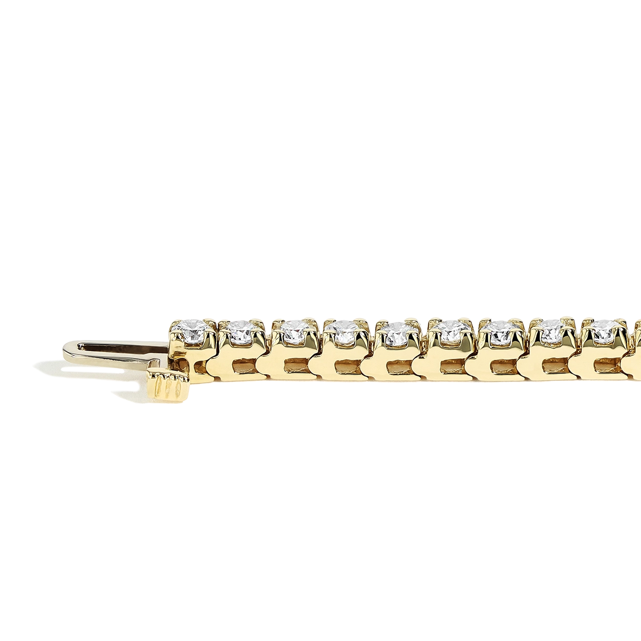 4.50 Carat Diamond Tennis Bracelet in 14k Yellow Gold
