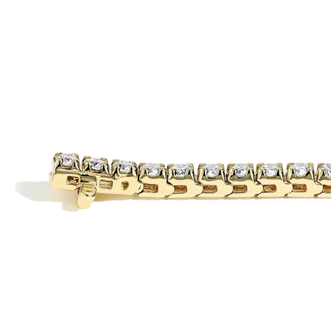 4.50 Carat Diamond Tennis Bracelet in 14k Yellow Gold