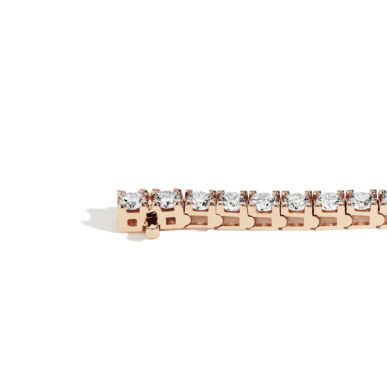 6 Carat Diamond Tennis Bracelet in 14k Rose Gold