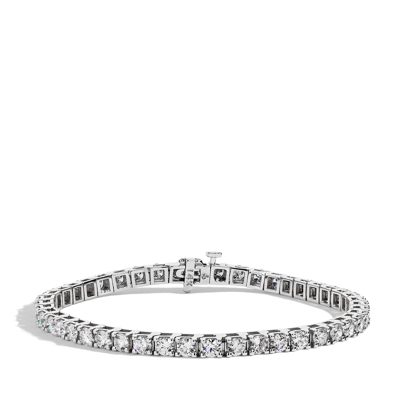 6 Carat Diamond Tennis Bracelet in 14k White Gold