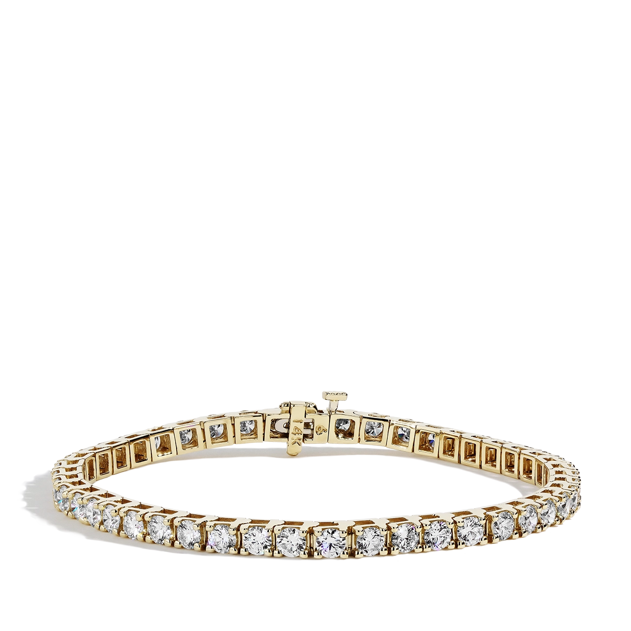 6 Carat Diamond Tennis Bracelet in 14k Yellow Gold