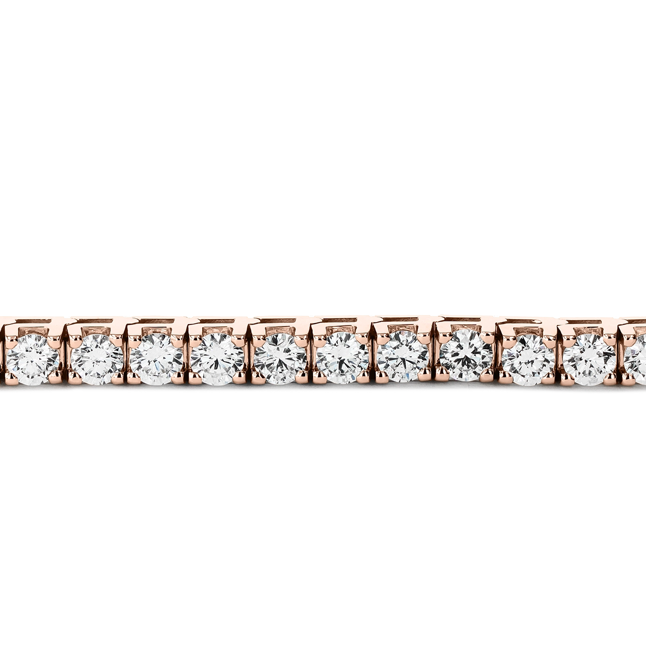 8 Carat Diamond Tennis Bracelet in 14K Rose Gold