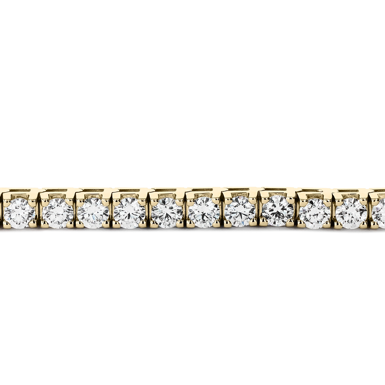8 Carat Diamond Tennis Bracelet in 14K Yellow Gold