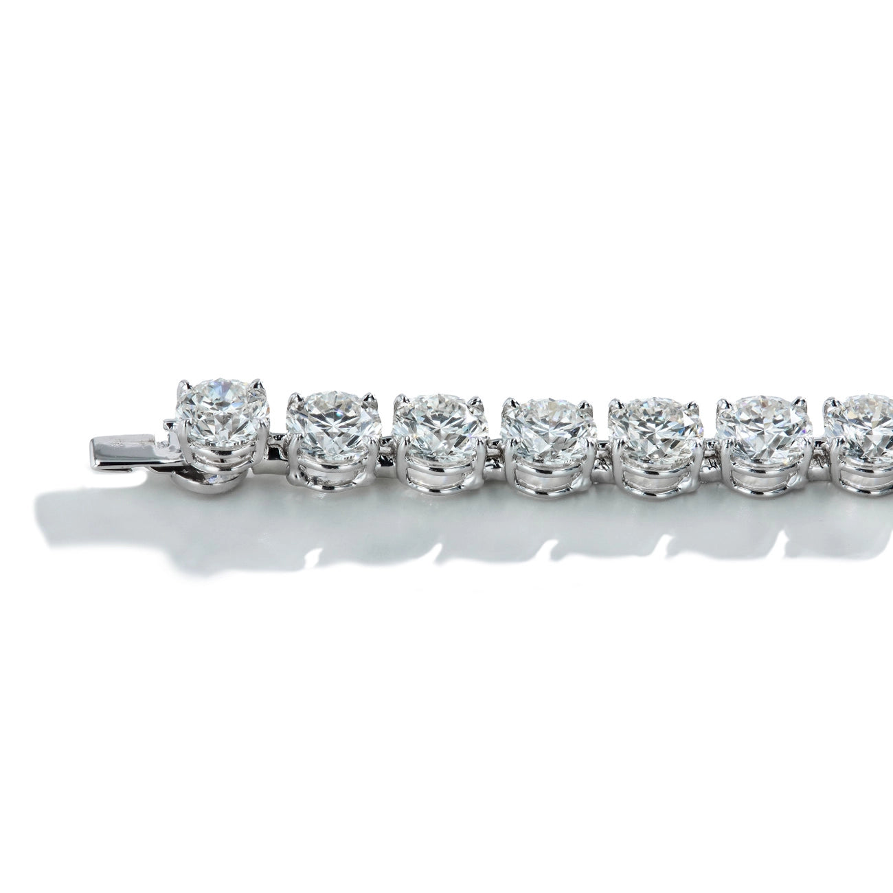 25.50 Carat Traceable Natural Diamond Tennis Bracelet