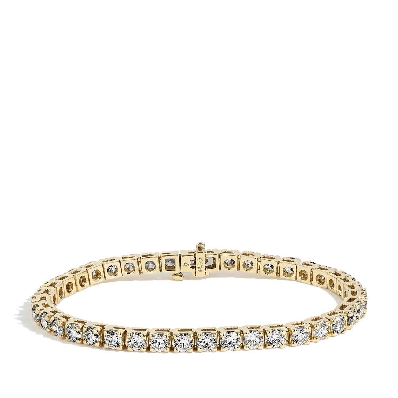 10 Carat Diamond Tennis Bracelet in 14k Yellow Gold