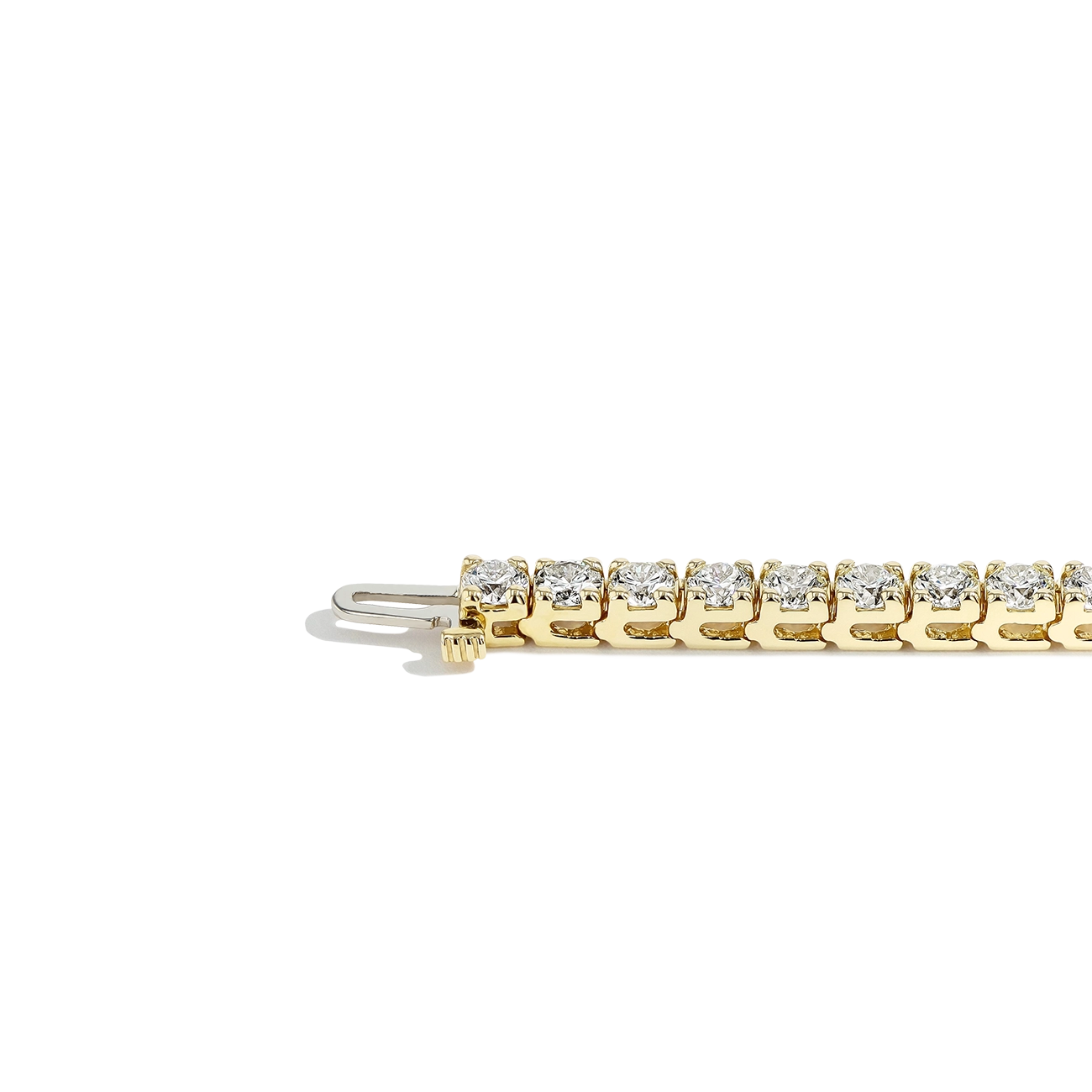 10 Carat Diamond Tennis Bracelet in 14k Yellow Gold