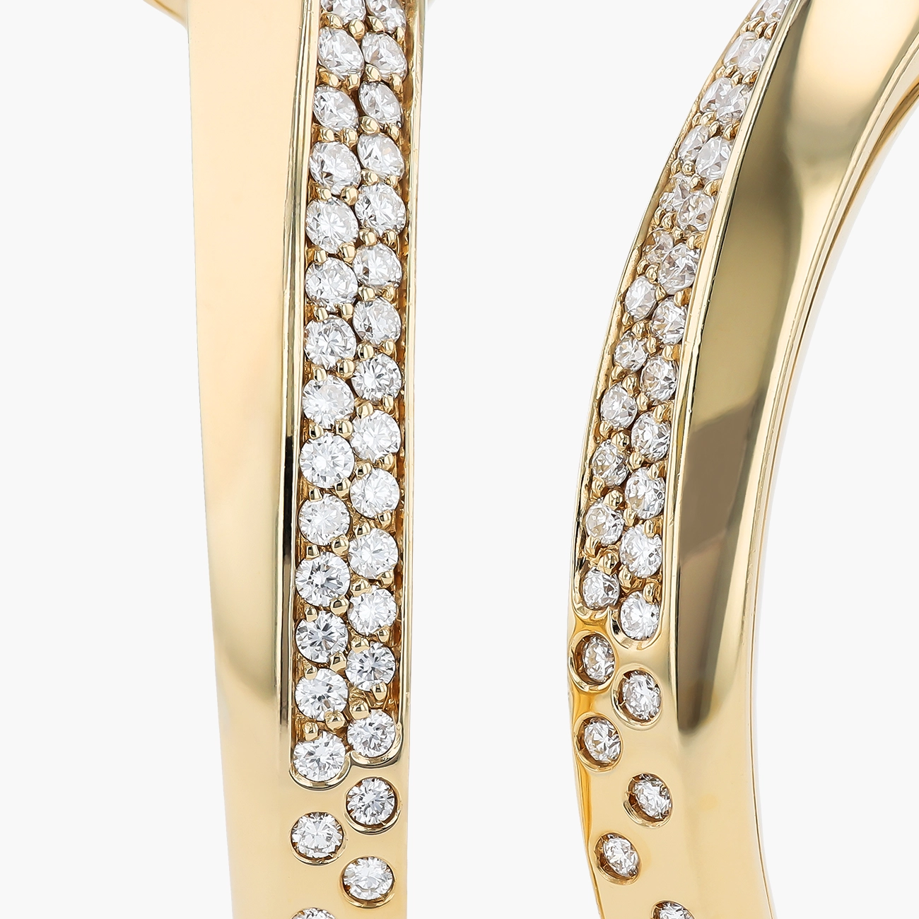 Diamond Pavé Hoop Earrings