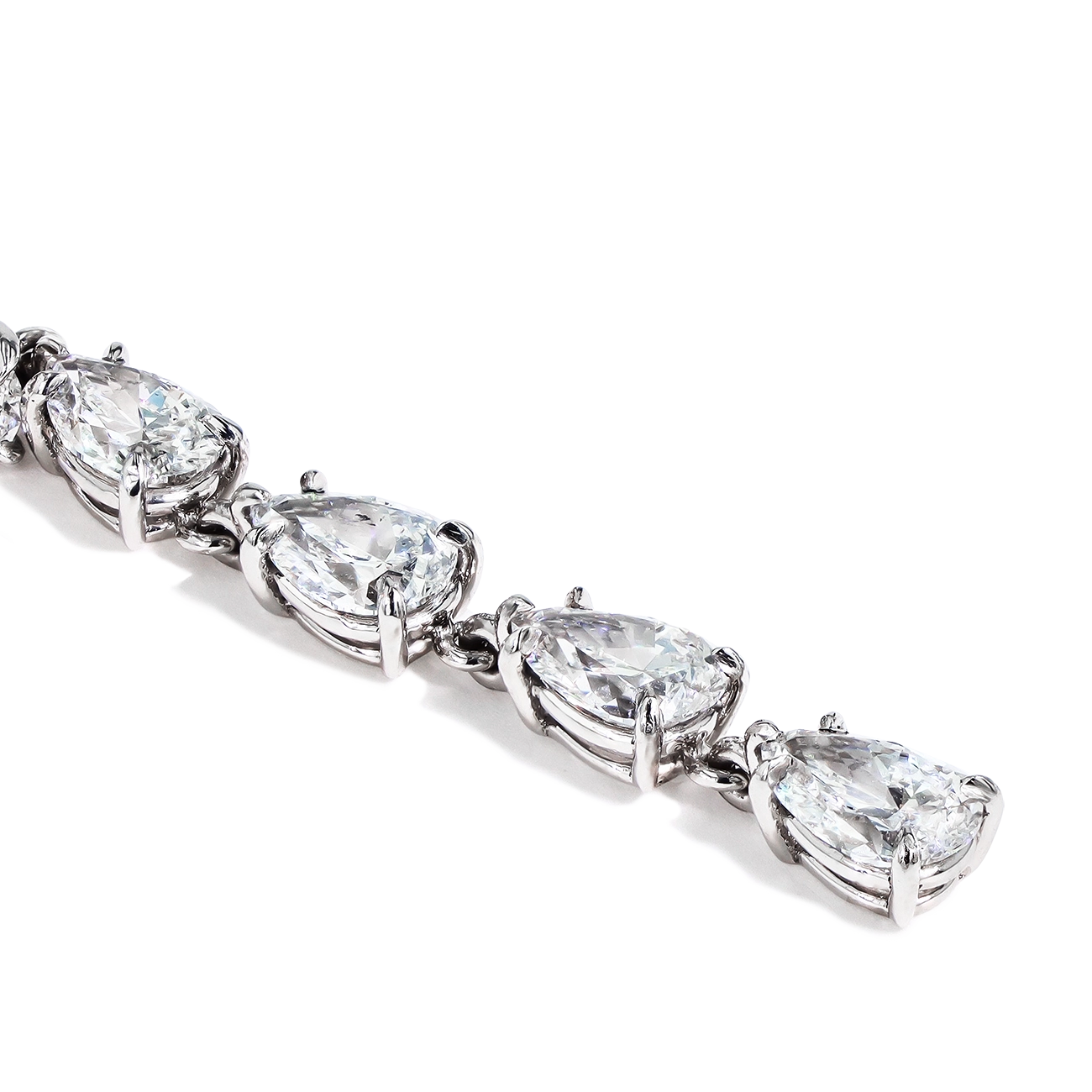 7 Carat Pear-Shaped Diamond Drop Earrings