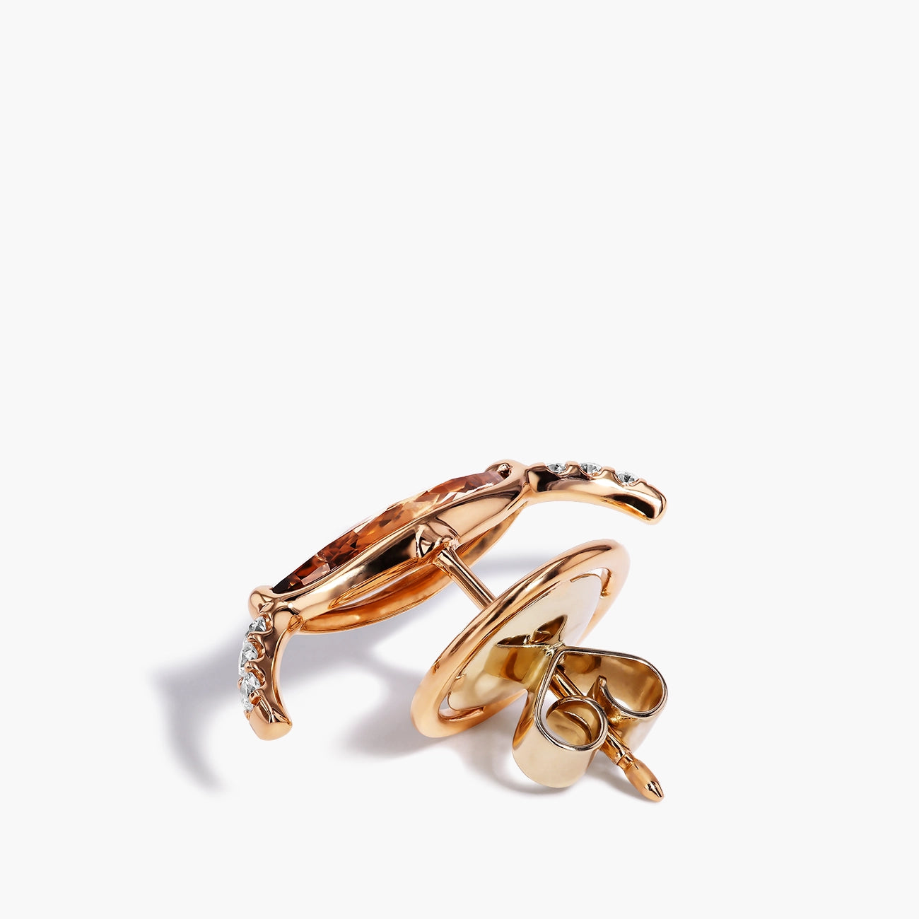 Desert Diamond Ear Cuff with Mocha Colored Diamond