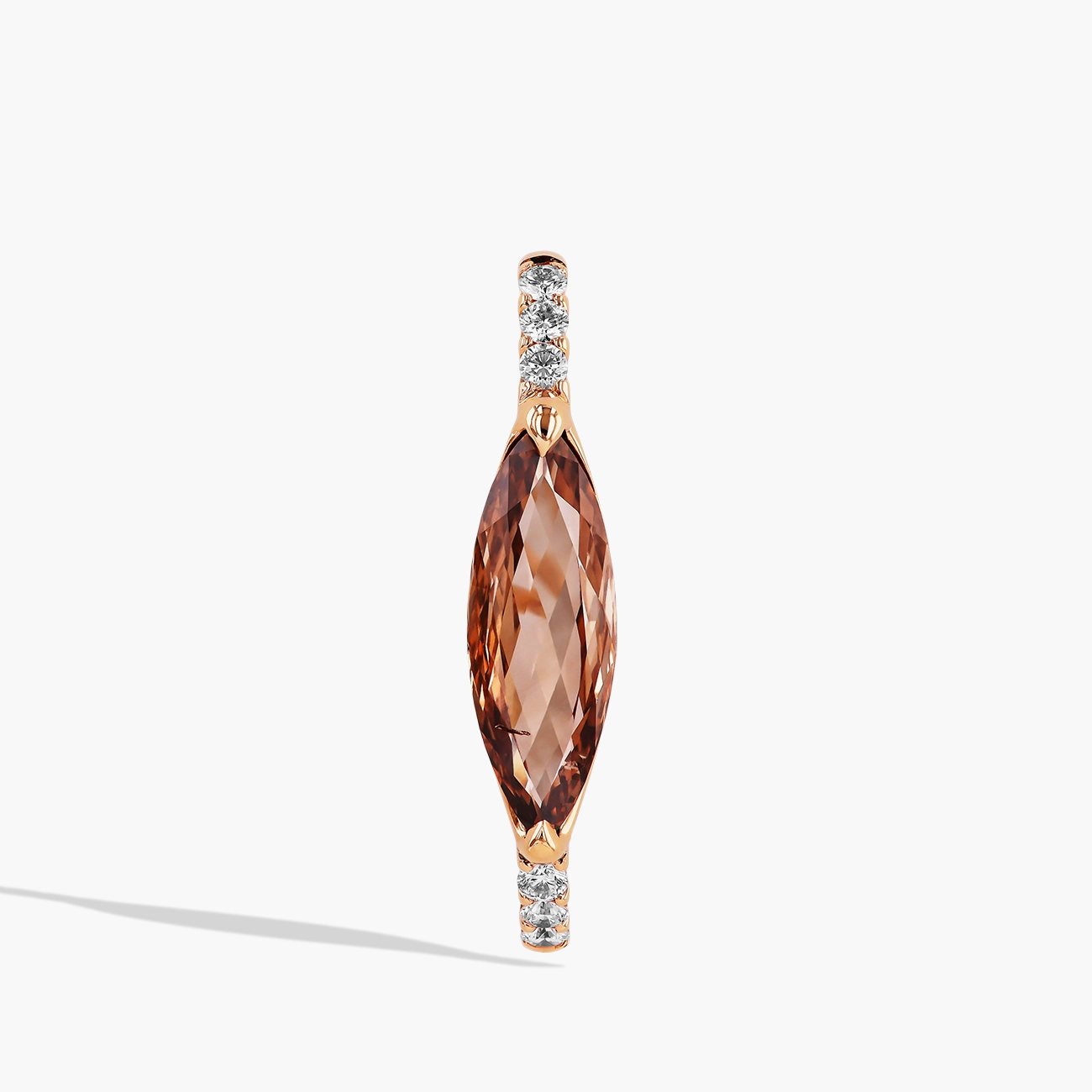 Desert Diamond Ear Cuff with Mocha Colored Diamond