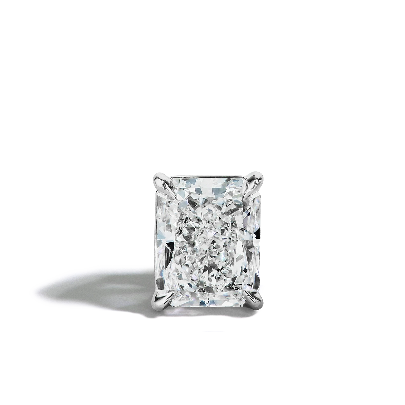 3 Carat Radiant-Cut Diamond Stud Earrings