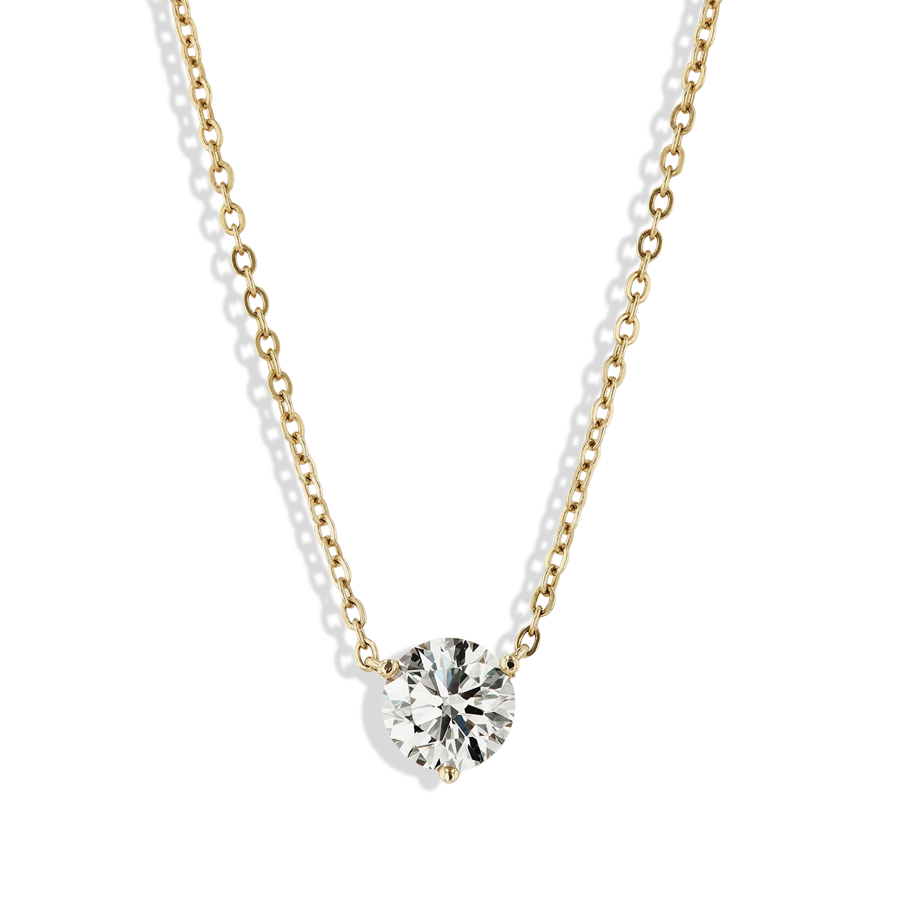 1.70 Carat Solitaire Pendant Necklace