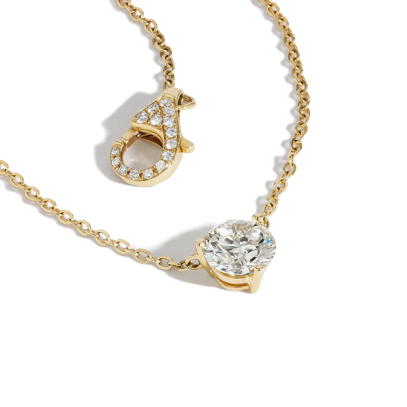 1.70 Carat Solitaire Pendant Necklace