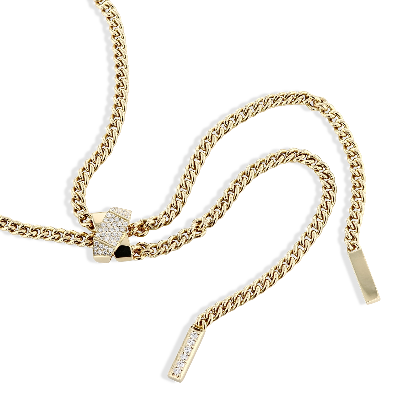 Sliding Link Lariat Necklace