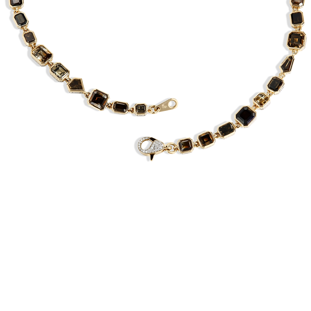 64 Carat Brown Diamond Long Necklace
