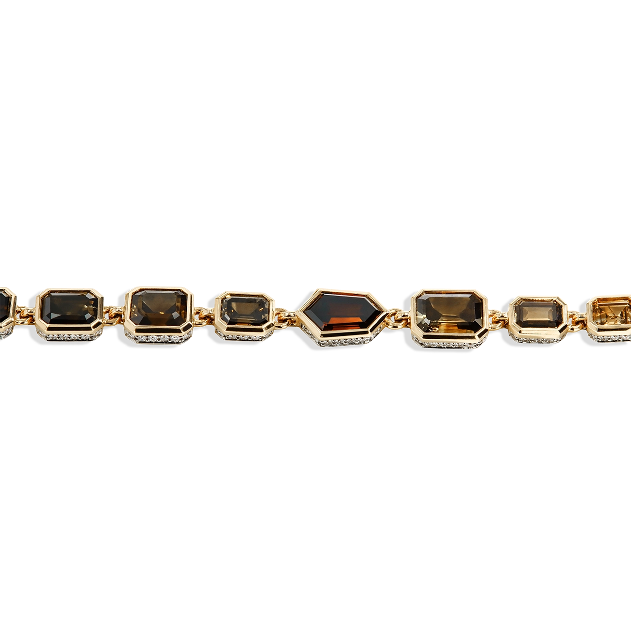 64 Carat Brown Diamond Long Necklace