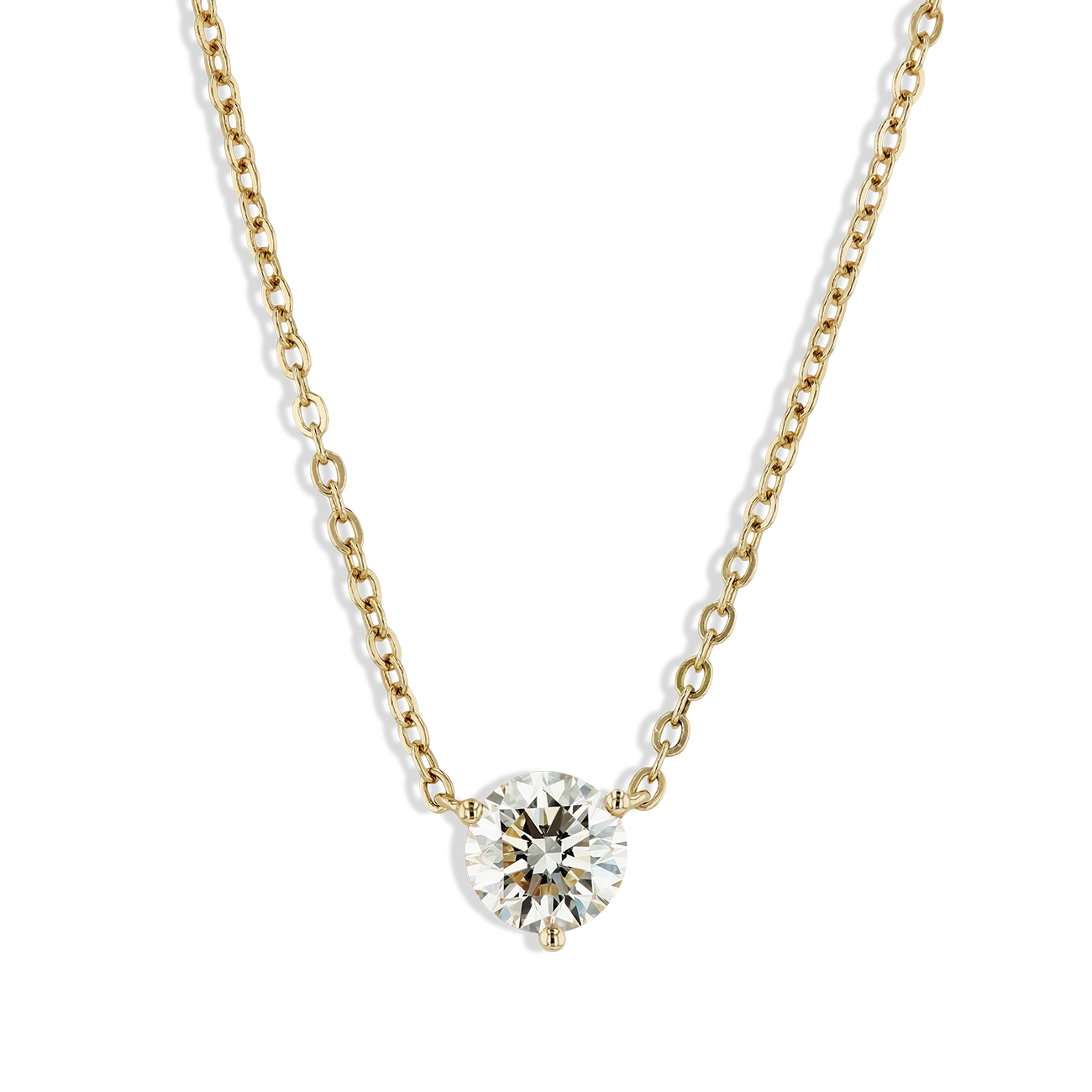 1.34 Carat Solitaire Pendant Necklace