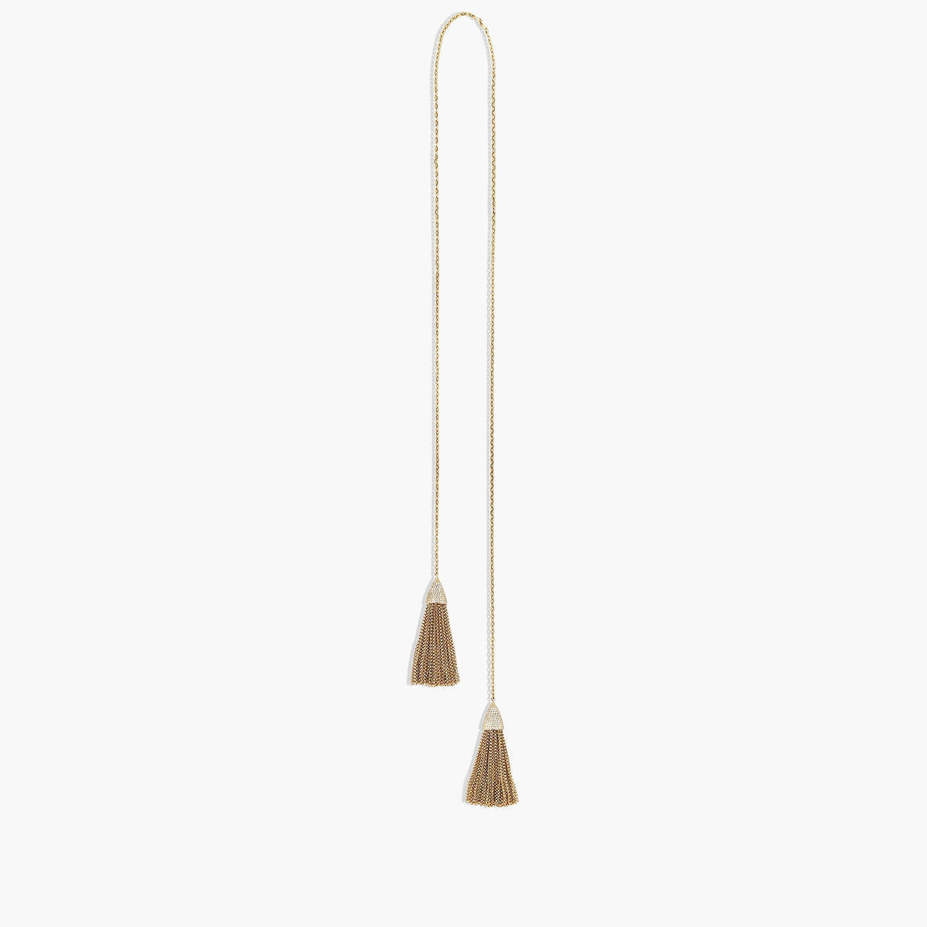 Diamond Tassel Drop Necklace