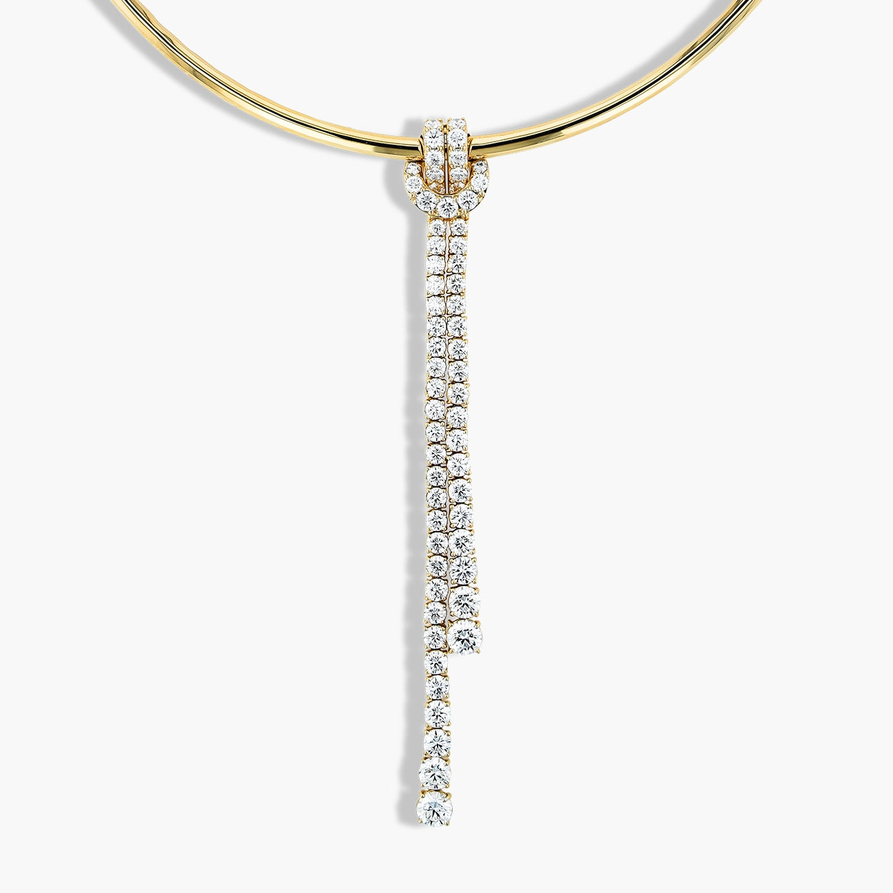 Diamond Cascade Collar Necklace