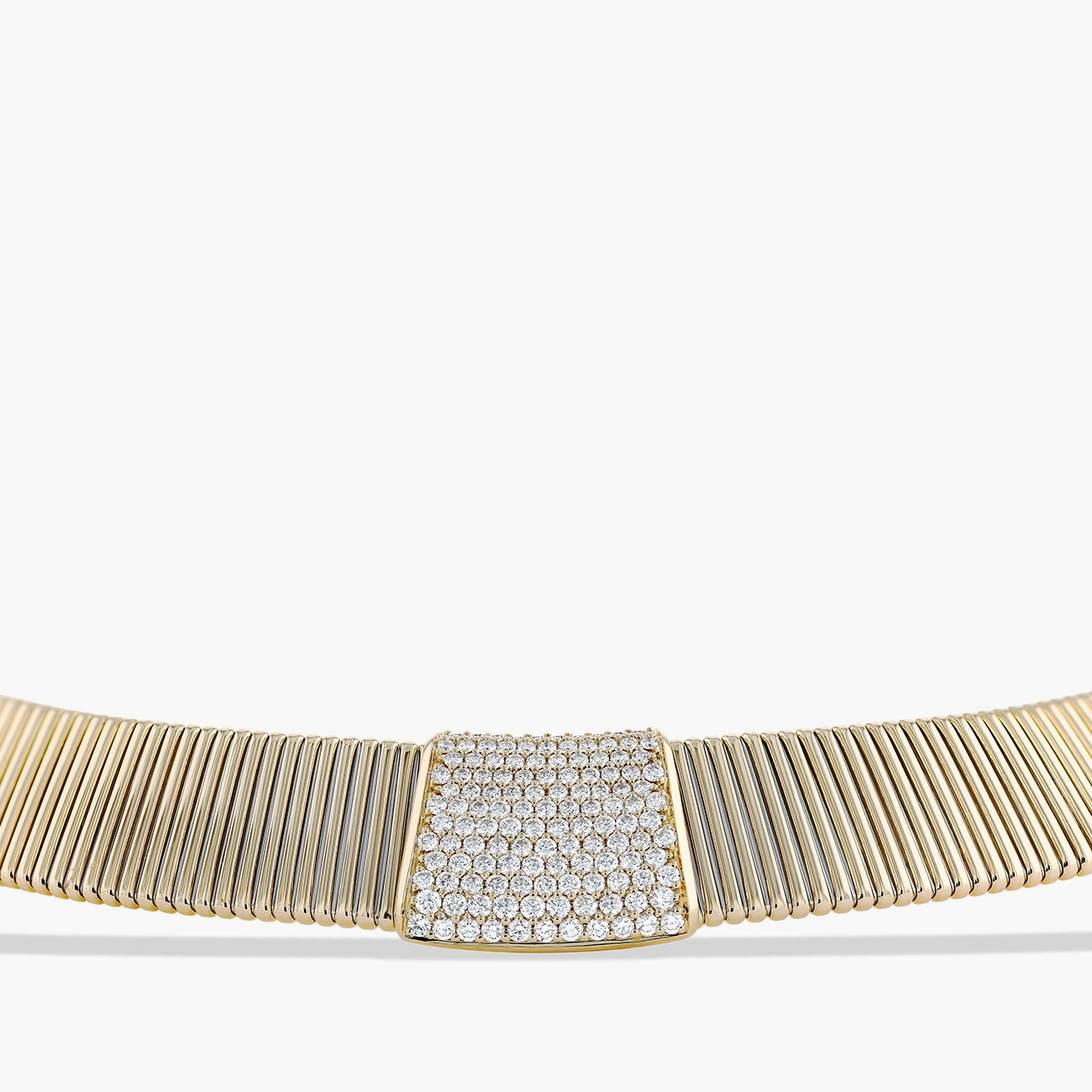 Diamond Station Collar Necklace