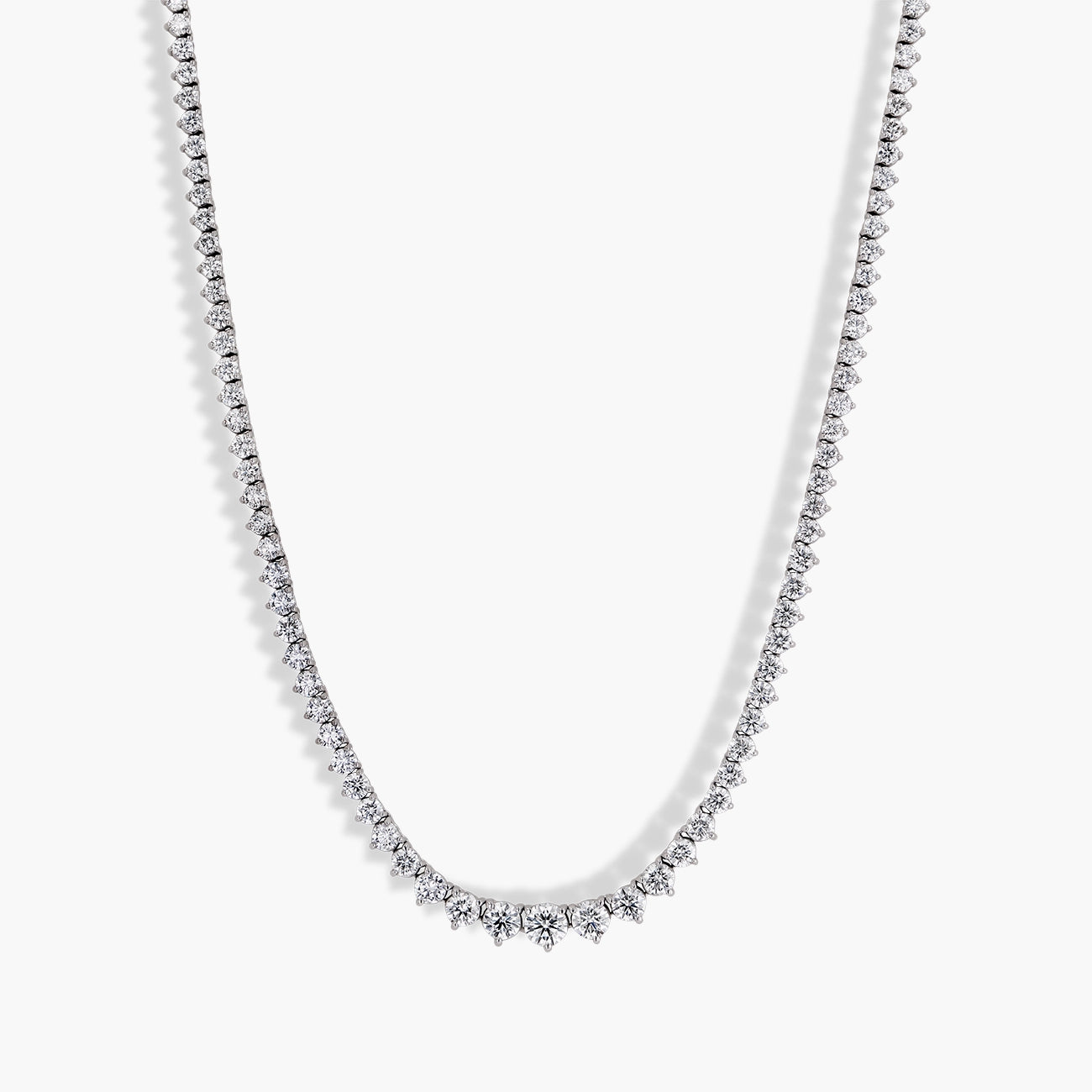 13 Carat Graduated Diamond Riviera Necklace