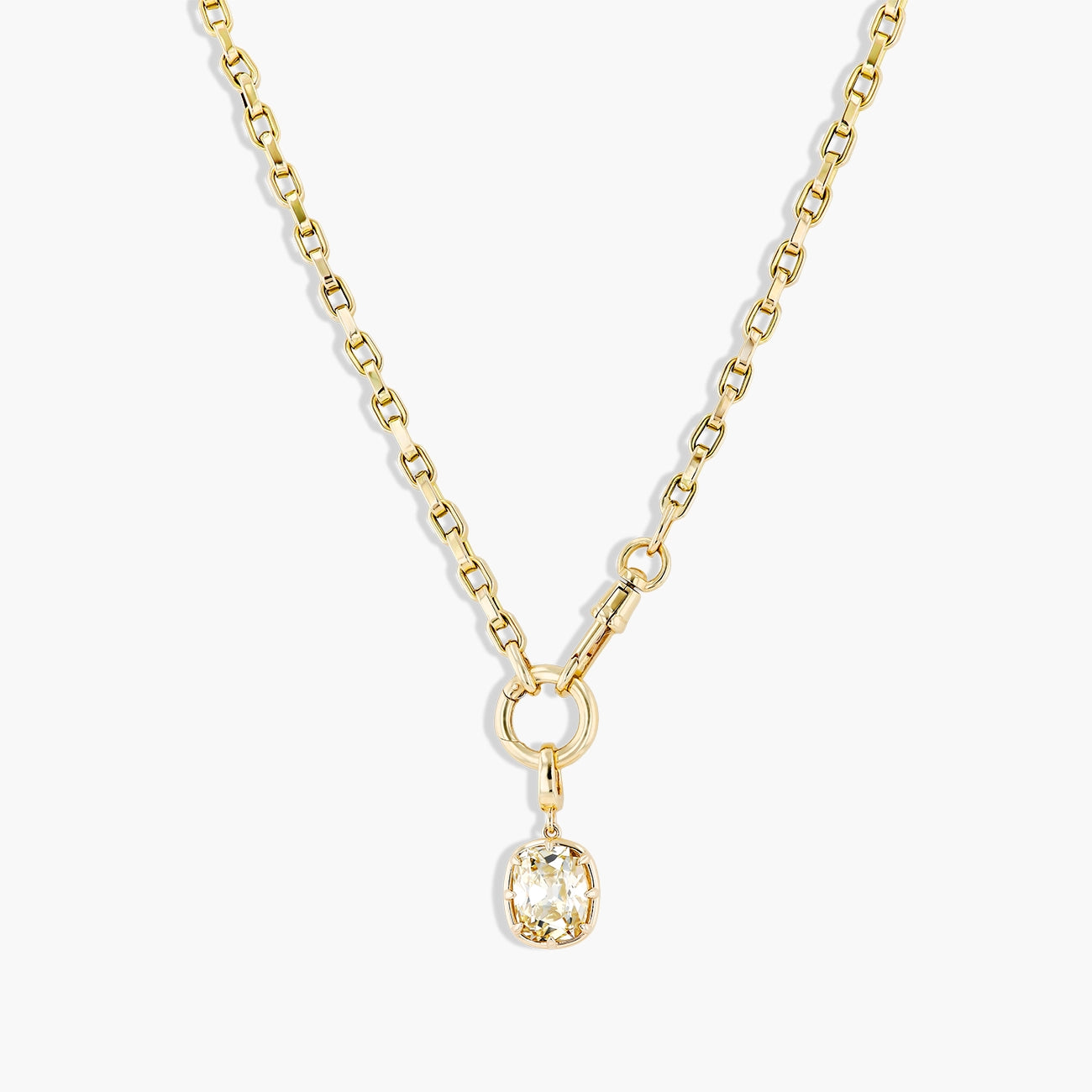 3.52 Carat Old Miner Diamond Charm Clip