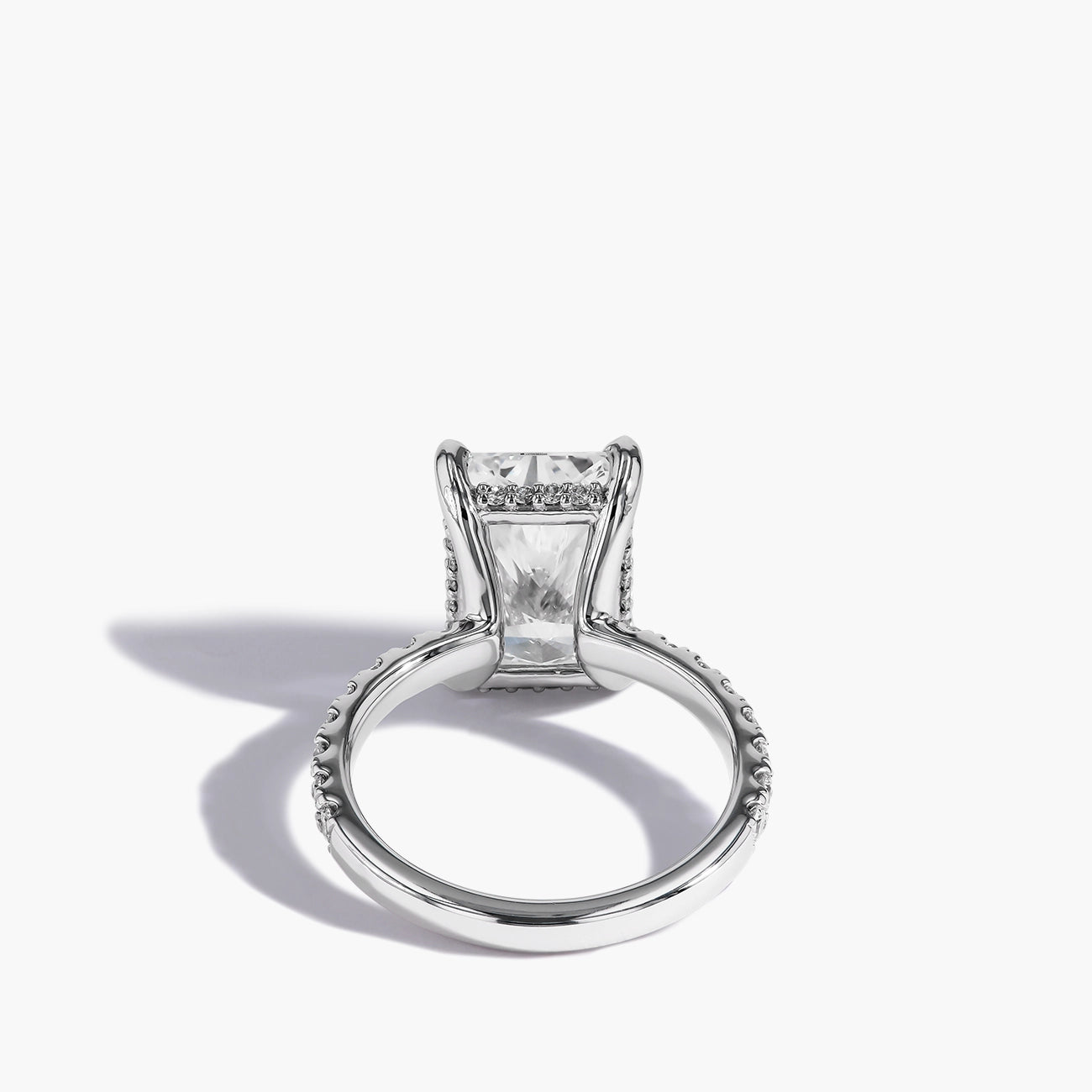 Robert Pelliccia Custom Radiant Diamond Engagement Ring Setting