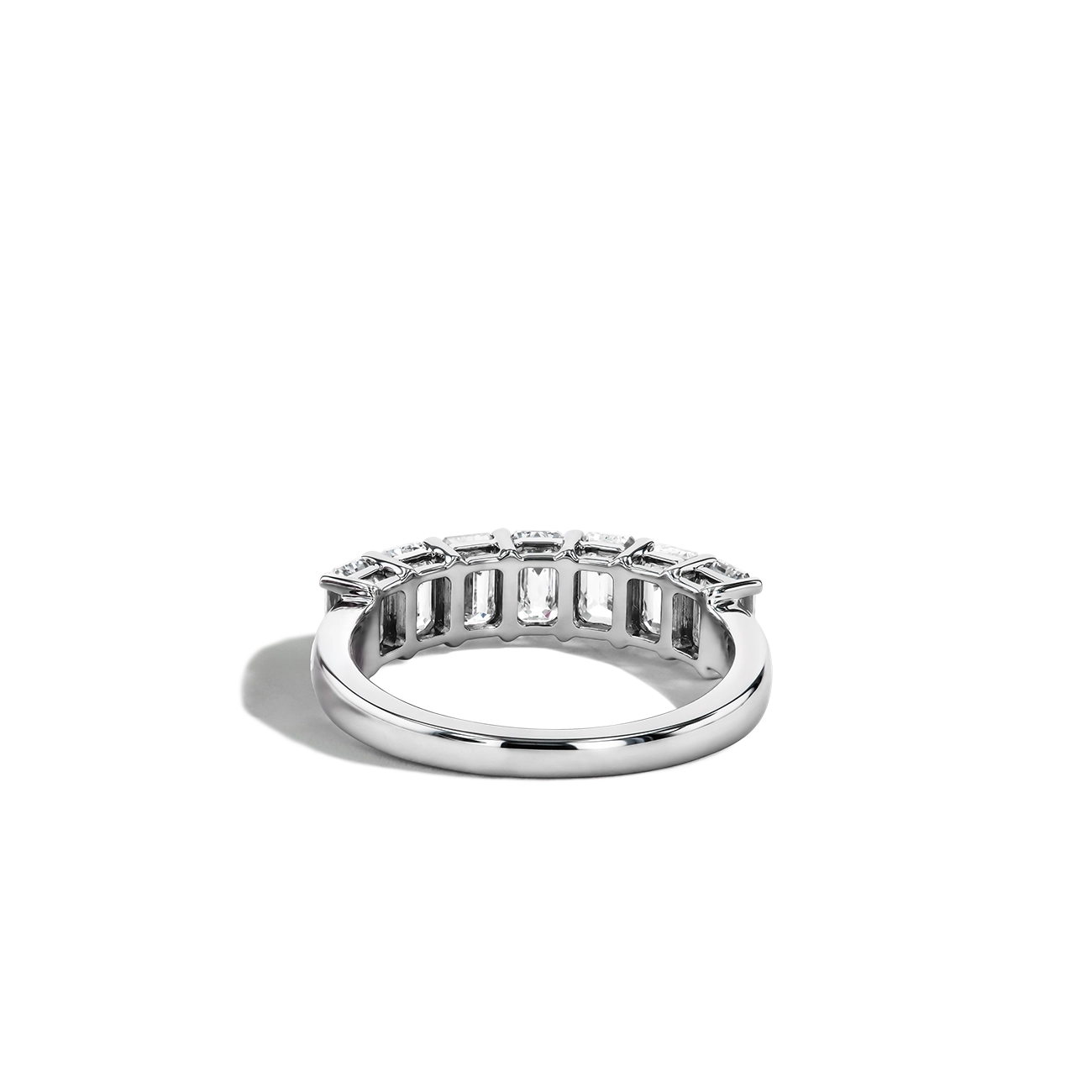 2 Carat Emerald-Cut Lab Diamond Band