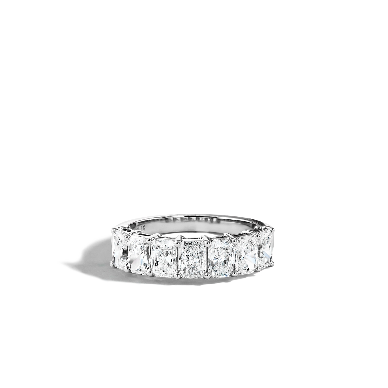 2 Carat Radiant-Cut Lab Diamond Band