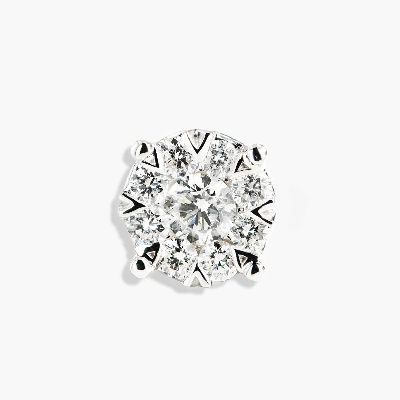 3 Carat Look Illusion Diamond Studs (1.00ctw)