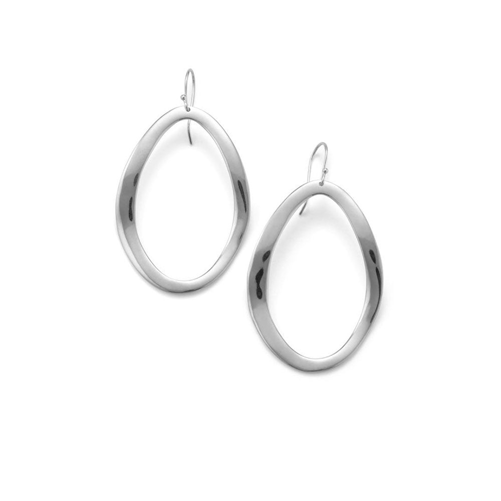 Ippolita Classico Sterling Silver Oval Hoop Earrings
