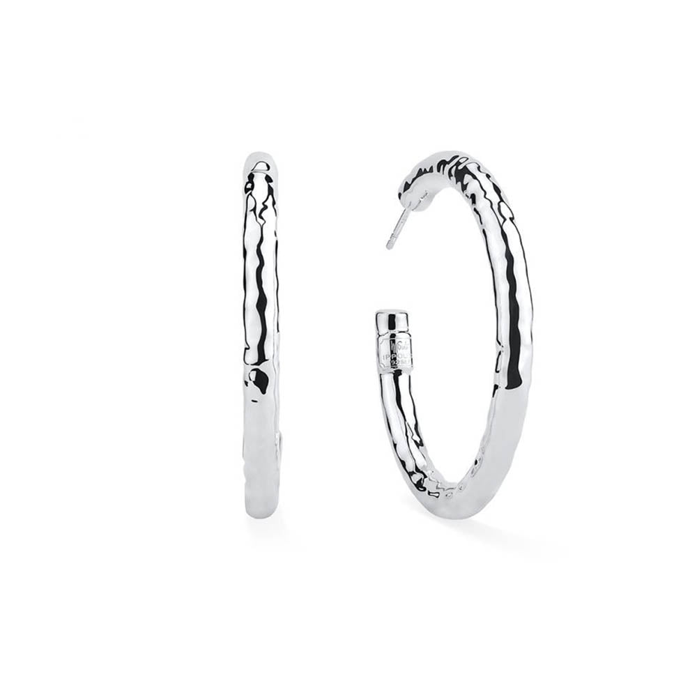 Ippolita Classico Medium Hammered Hoop Earrings
