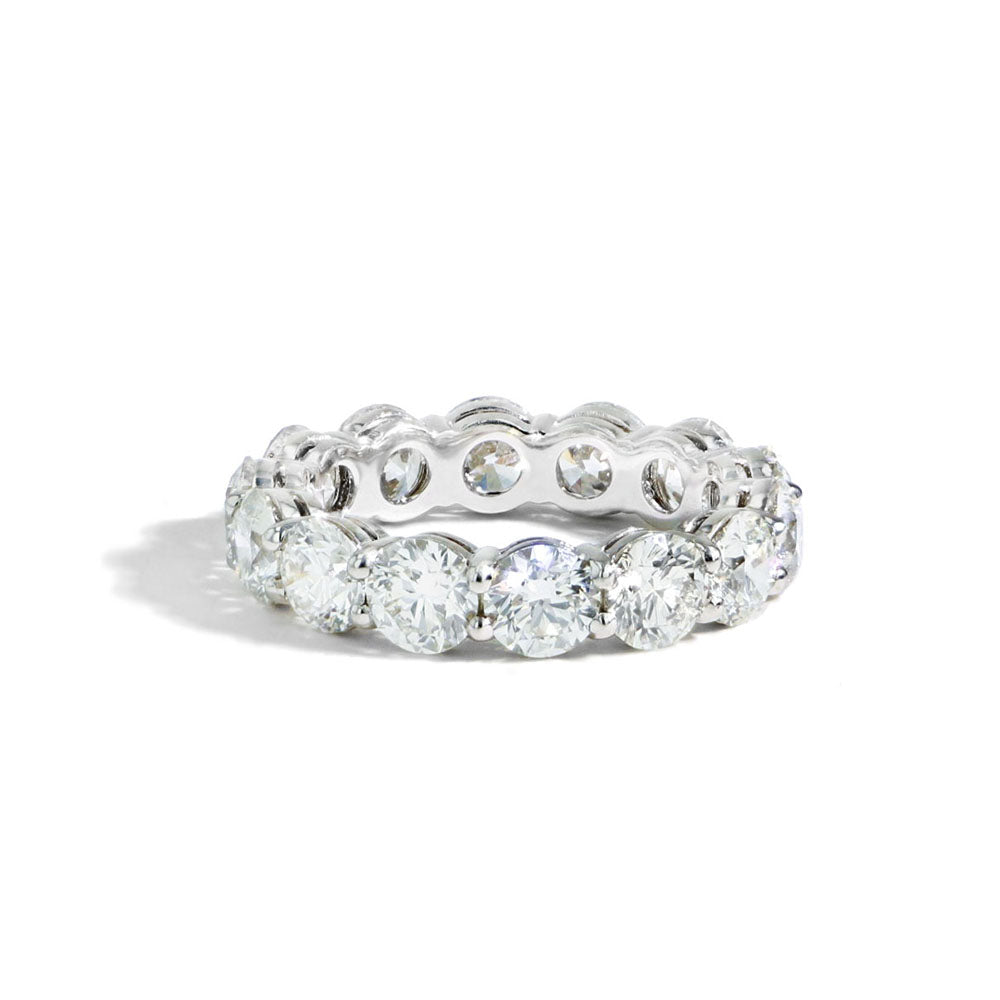 Round Diamond Eternity Band - 5.69 CTW GIA Certified