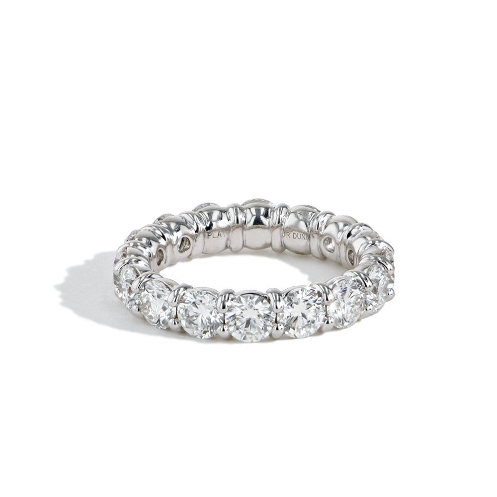 4ctw Round Diamond Eternity Band in Platinum