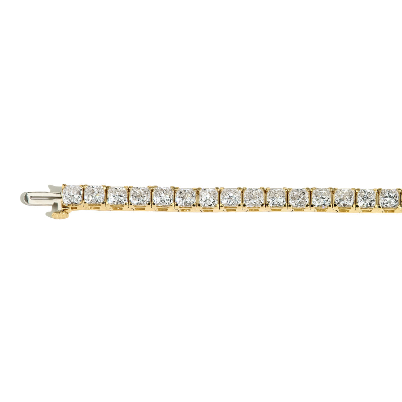 Princess Cut Lab Grown Diamond Tennis Bracelet