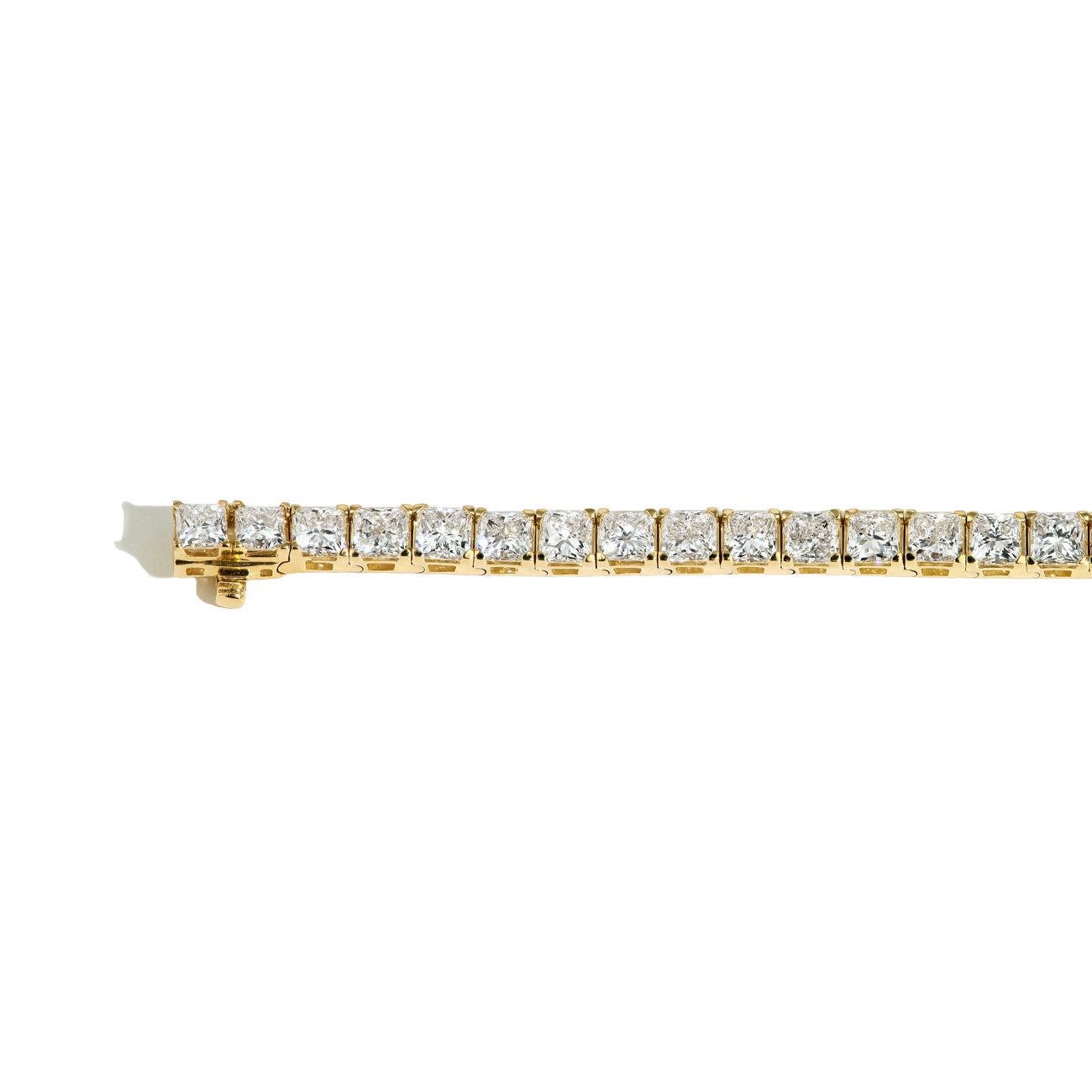Princess Cut Lab Grown Diamond Tennis Bracelet
