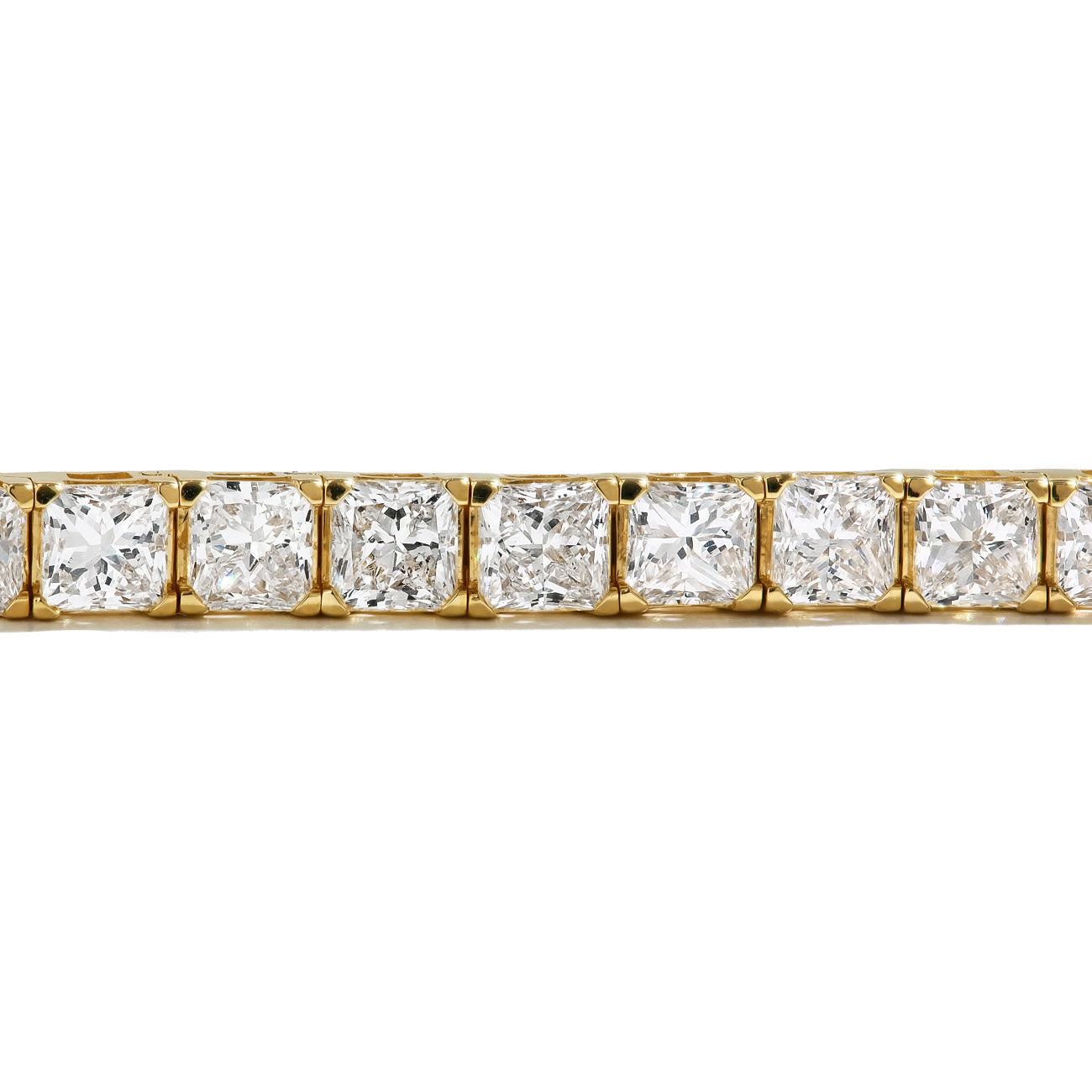 Princess Cut Lab Grown Diamond Tennis Bracelet
