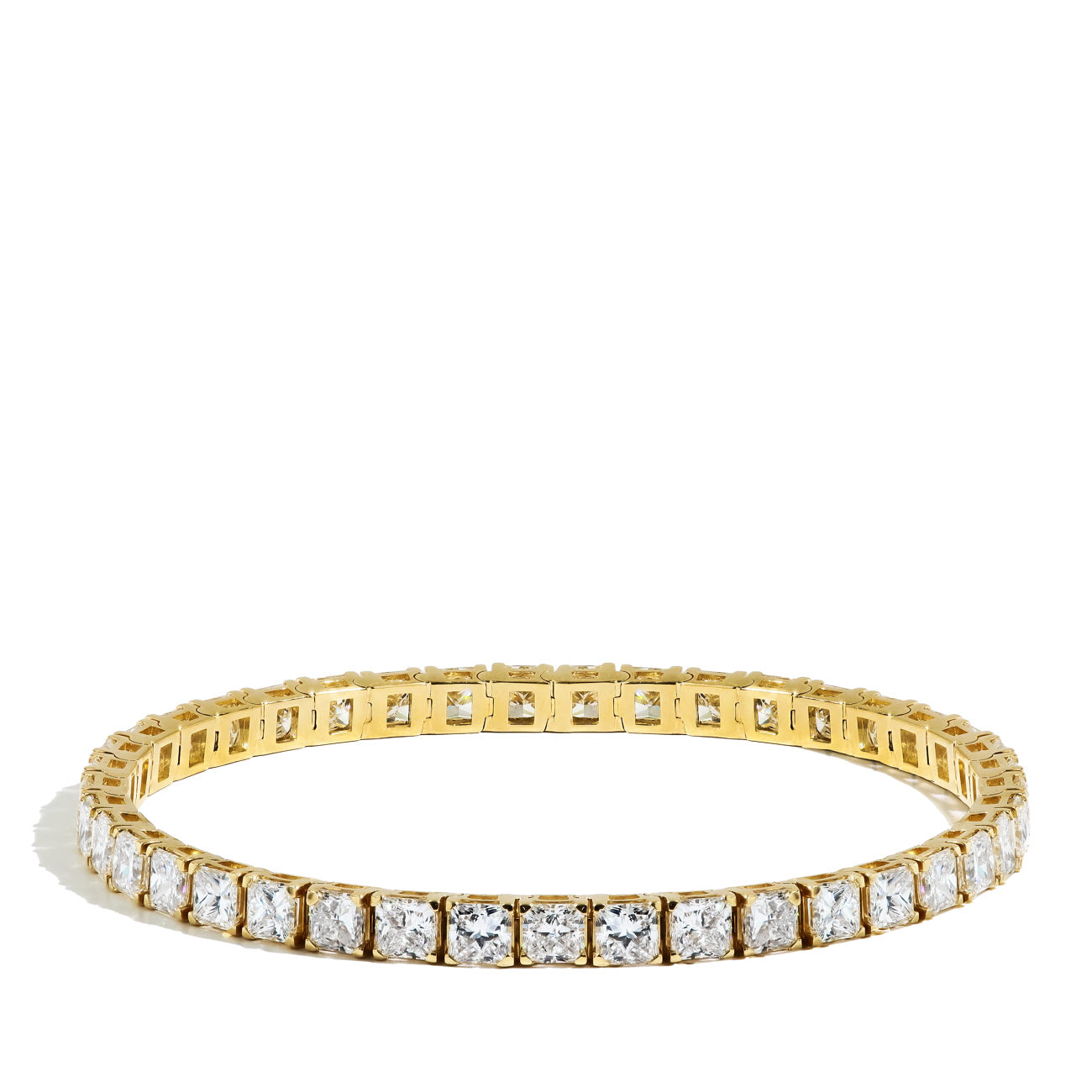 Princess Cut Lab Grown Diamond Tennis Bracelet