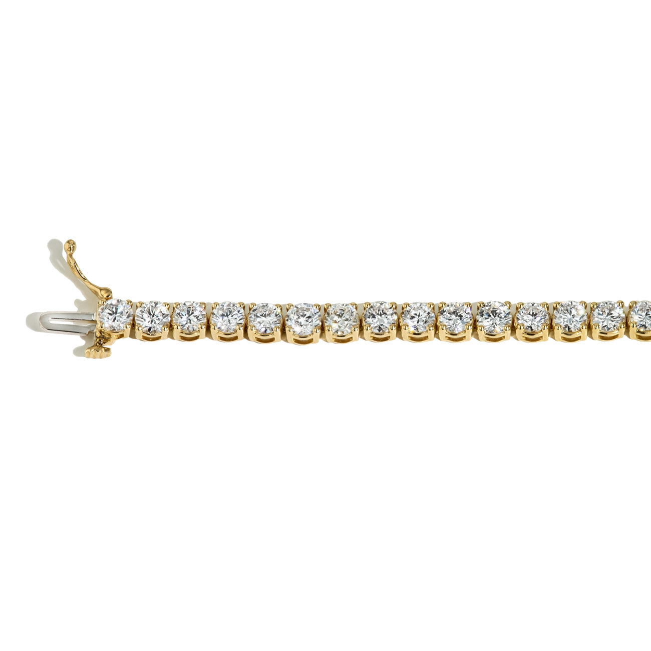 10 Carat Round Lab Grown Diamond Tennis Bracelet