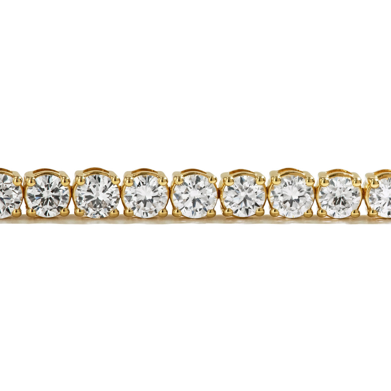 10 Carat Round Lab Grown Diamond Tennis Bracelet